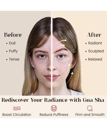 Rena Chris Gua Sha Facial Tools - Natural Jade Stone Massage for Jawline Sculpting & Puffiness Reduction | Mint Green Skin-Care Tool - Buy Online on GoSupps.com