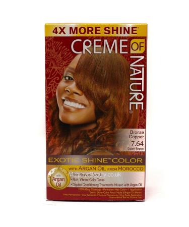 Creme of Nature Exotic Shine Color With Argan Oil Bronze Copper 7.64 1 ea by Creme of Nature 1 unit (Lot de 1)