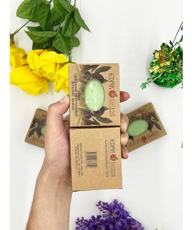 100% Olive Oil Organic Soap Set | Handmade Natural Bar Soap | Chemical-Free | EDMIS (4 Pieces - Buy Online on GoSupps.com
