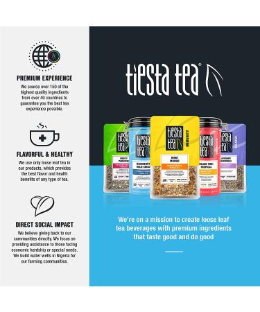 Tiesta Tea Fireberry - Premium Caffeine-Free Loose Leaf Tea, 16 oz - Buy Online on GoSupps.com