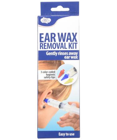 North American Ear Wax Removal Kit Includes Syringe with 3 Color Coded Safety Tips