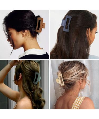 SYGY 4.1 Inches Large Claw Clips for Thick Hair - Pack of 12 | Matte Big Hair Clips for Women with Strong Hold - Nonslip Jumbo Hair Accessories - Buy Online on GoSupps.com