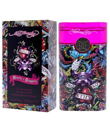 Christian Audigier Hardy Hearts & Daggers Eau De Parfum Spray for Women 3.4 Ounce Fresh 3.4 Fl Oz (Pack of 1) - Buy Online on GoSupps.com