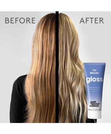 Josh Wood Hair Gloss (Icy Blonde) - Semi-permanent gloss refreshes and conditions hair colour - Removes brassy tones - Lasts up to 6 washes - 100% Vegan - Cream (100ml X 2) Icy Blonde (Pack of 2) - Buy Online on GoSupps.com