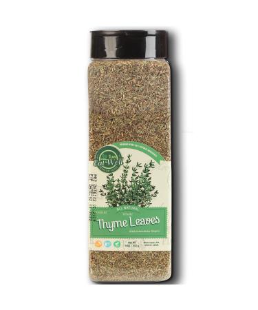 Eat Well Premium Foods - Thyme, Whole Leaves 9 Ounce, Dried Thyme Spice - Seasoning, Dried Thyme Leaf Tea