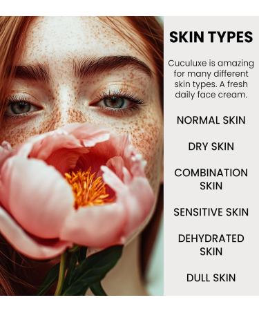 Beesaluxe Cuculuxe Daily Dew Facial Moisturizer Hydrating Face Cream with Cucumber Hyaluronic Acid & Aloe Gentle Daily Moisturizer for Sensitive Skin - Buy Online on GoSupps.com