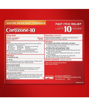 Cortizone 10 Maximum Strength Ointment 1 oz - 1% Hydrocortisone for Itch Relief - Buy Online on GoSupps.com