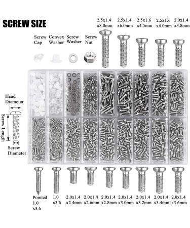 Eyeglass Repair Kit with 1000 Screws, Screwdriver, Cloth & Tweezers - for Eyeglasses & Sunglasses - Buy Online on GoSupps.com