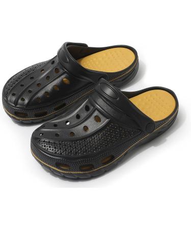 INMINPIN Orthopedic Garden Clogs Arch Support Sandals - Plantar Fasciitis Insoles - Women 9.5-10.5/Men 7.5-8.5 - Classic Black - Buy Online on GoSupps.com