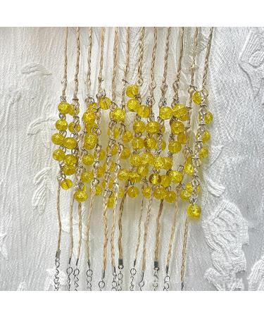 Oralgo's Hand-Woven Couple Bracelet - Adjustable Red Rope Jewelry with Crystals & Pearls - Perfect Gift Set of 12 - Buy Online on GoSupps.com