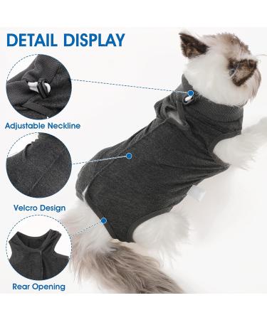 Buy Cobee Professional Recovery Suit for Cats & Dogs | Ideal for Surgery Wounds & Skin Diseases - Size L Gray - Buy Online on GoSupps.com
