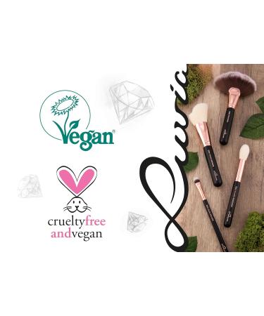 Luvia E101 Concealer Brush - Vegan Black/Rose Gold Buffer Brush for Flawless Makeup - Buy Online on GoSupps.com