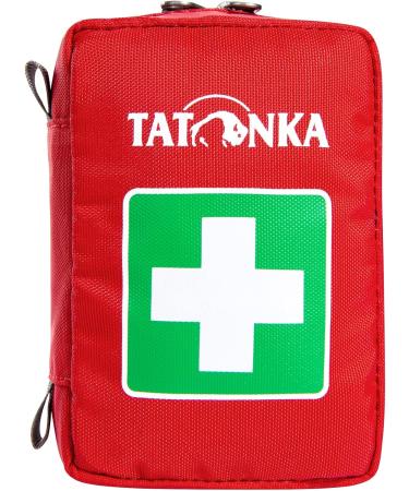 Tatonka First Aid XS Bag - Empty First Aid Kit with Divided Compartment & Belt Loop - Compact 10 x 7 x 4 cm - Ideal for Custom Filling - Durable Red Design - Buy Online on GoSupps.com