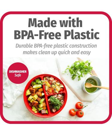 GoodCook BPA-Free Plastic Stackable Microwave-Safe Plates White (Pack of 4) - Buy Online on GoSupps.com