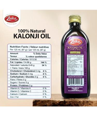 Zaika Black Seed Oil 150ml (0.33lb) Organic Kalonji Oil - Cold Pressed Black Cumin Seed Oil - Buy Online on GoSupps.com