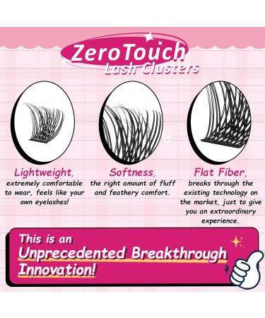 Lash Clusters 120 Pcs Individual Cluster Lashes DIY Extension - Velvety-C-8-16 Mix-C Curl Zero Touch - Buy Online on GoSupps.com