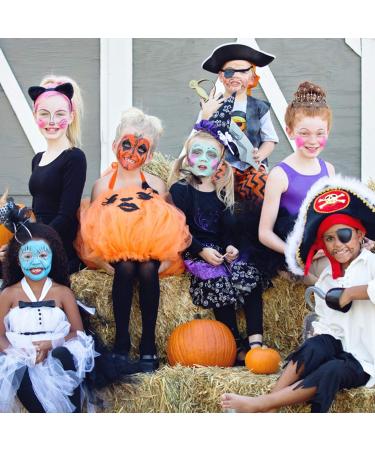 CCBeauty Professional Face Body Paint Oil Set | 24 Colors Adult Halloween Makeup Kit with 10 Blue Brushes - Buy Online on GoSupps.com