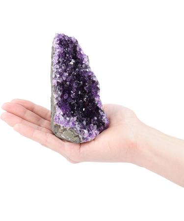 Large Amethyst Crystal Rock 1.5-2 lb Raw Cluster from Uruguay Quartz Geode - Deep Purple Project (600-900g) - Buy Online on GoSupps.com