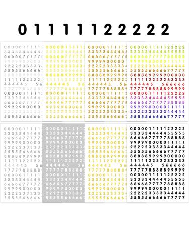 DANNEASY 3D Small Number Nail Art Stickers - Set of 8 Sheets | Self Adhesive Nail Decals for Women, Kids, Girls | Nail Decoration and Design - Buy Online on GoSupps.com