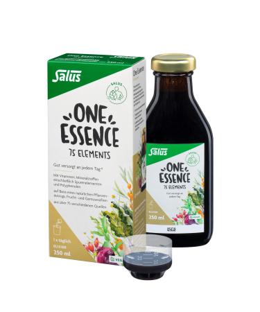 Salus One Essence 75 Elements daily allround care with more than 75 healthy ingredients 14 kg of vegetables and fruit in 250 ml vitamins minerals polyphenols fiber vegan