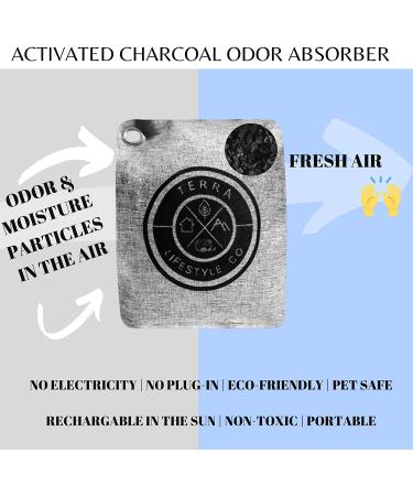 5 Pack 200G Bamboo Charcoal Air Freshener Bags - Odor Eliminator & Moisture Absorber for Home, Car & Room - Buy Online on GoSupps.com