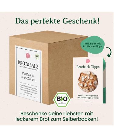 Organic Bread & Salt Gift Box - 6 Baking Mixes for Moving - Bake with Love - Buy Online on GoSupps.com