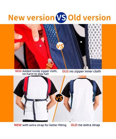 Legs Out Front Pet Dog Carrier Front Chest Backpack Adjustable Hands-Free Backpack Travel Bag for Small Medium Dog Puppy Cat Outdoor Shoulder Strap Padded (Leg Spacing 21 CM x Length 40 CM Grey) Leg Spacing 21 CM x Length 40 CM Grey - Buy Online on GoSupps.com