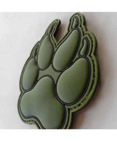 Olive Drab OD K-9 Paw K9 Handler Dogs of War Morale Army Gear PVC Touch Fastener Patch - Buy Online on GoSupps.com