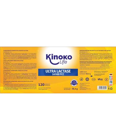 ULTRA LACTASE 16500 FCC 120 Capsules Fast Acting Better Absorption Than Lactase Tablets. For Lactose Intolerance. Premium Digestive Enzymes. VEGAN - Buy Online on GoSupps.com