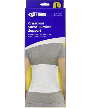 Crisscross Lumbosacral Lower Back Support Brace - Large (36-42) | Pain Relief & Comfort for All Sizes - International Shipping Available - Buy Online on GoSupps.com