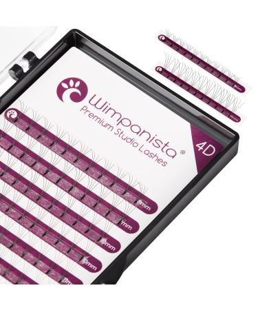 4D Volume Eyelashes C Curl - 4D volume technique - thickness 0.07mm - mixed lengths 8-14mm - for eyelash extension