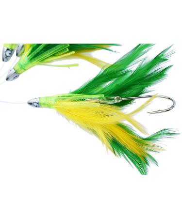 EatMyTackle Bird Feather Daisy Chain | Saltwater Fishing Teaser Green - Buy Online on GoSupps.com