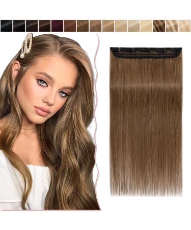 SEGO clip in hair extensions real hair hair extensions a tress 5 clips hair compression hair part 100% remy human hair light brown#6 14 "(35cm) -45g
