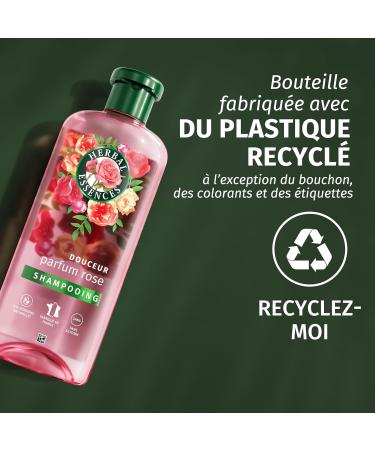 Herbal Essences Douceur Shampoo Rose Scent 2x250ml Helps Make Dry Hair Silky Rose Essence and Naturally Derived Ingredients Silicone Free Vegan and Cruelty Free - Buy Online on GoSupps.com