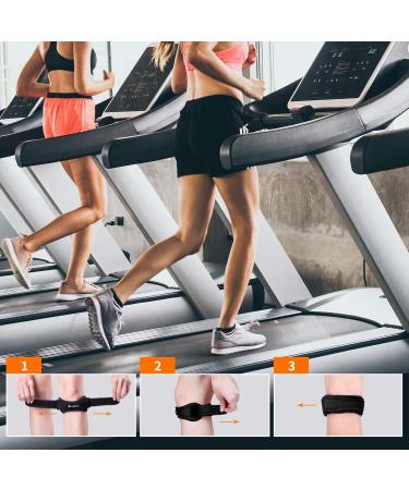 CAMBIVO 2 Pack Knee Braces for Knee Pain - Compression Sleeve and Knee Strap Set (Small) - Buy Online on GoSupps.com