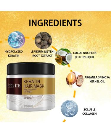 FunnAura Argan Oil Collagen Hair Deep Repair Collagen Mask for Dry Damaged Hair all Types - Buy Online on GoSupps.com