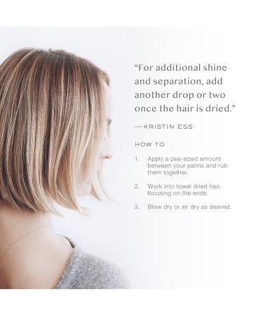 Kristin Ess Hair Weightless Shine Serum - Frizz Taming, Cuticle Smoothing, Moisture Locking - 1.7 fl oz - Buy Online on GoSupps.com