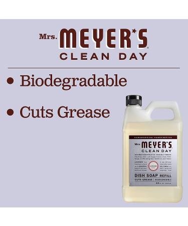 Mrs. Meyer's Lavender Liquid Dish Soap Refill - Biodegradable Formula - 48 fl. oz - Buy Online on GoSupps.com