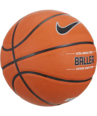 Nike Baller Basketball Full Size (29.5) - Amber/Black/Metallic Platinum | For Ages 13 - Buy Online on GoSupps.com