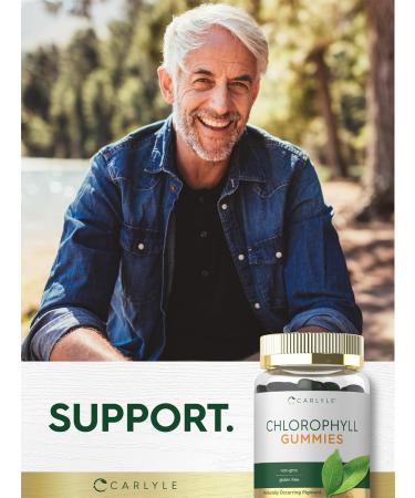 Carlyle Chlorophyll Gummies - Mixed Fruit Flavor | 60 Count Vegan Supplement | Non-GMO & Gluten Free - Buy Online on GoSupps.com
