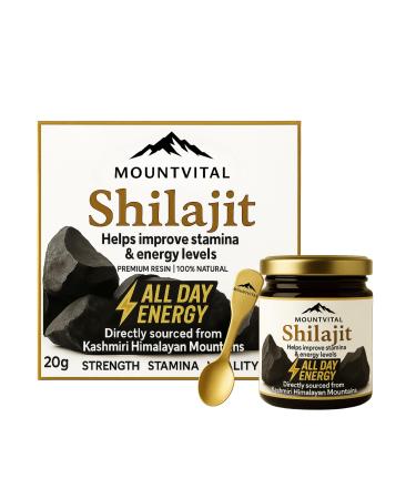 Pure Kashmiri Shilajit Resin | Authentic Himalayan Source | 100% Natural Ayurvedic Supplement | Rich in Fulvic Acid & Trace Minerals | Lab Tested for Purity (0.7 fl oz (Pack of1) 0.7 Fl Oz (Pack of 1)