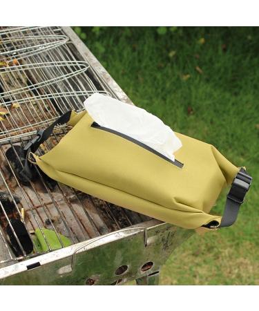 Baby Wipe Bag Reusable Tissue Paper Bag Baby Stroller Organizer Pull Wipes Holders for Travel Outdoor Activities and Travel Brown - Buy Online on GoSupps.com