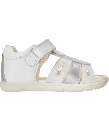 Geox Baby Girls' White Sandal Alul B | Size 4.5 UK Child - Buy Online on GoSupps.com