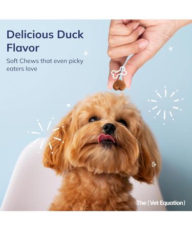 The Vet Equation Omega Multifunctional for Dogs Duck-Flavored 90 Chews with Marine Sourced Omega-3s Supports Joint Skin Coat & Immune Health - Buy Online on GoSupps.com
