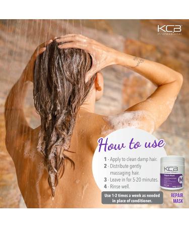 KCB PROFESSIONAL Smooth Repair Hair Mask 17.63 oz - Deep Conditioning Treatment for Frizz Control - Enriched with Jojoba Oil, Coconut & Cocoa Butter - Buy Online on GoSupps.com