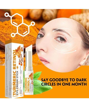  JINGLING Turmeric eye cream stick 3g turmeric retinol reduces puffiness and tear bags anti-aging eye cream - Buy Online on GoSupps.com
