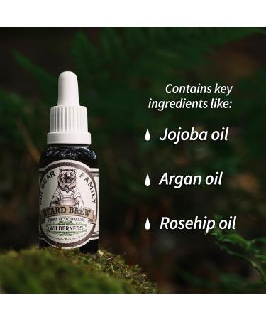 Wilderness Beard Oil for Men - 30ml - Jojoba & Argan Oil Blend for Healthier Growth and Softening - Nourishing Scented Moisturizer - Buy Online on GoSupps.com