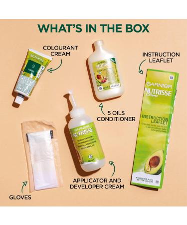 Garnier Nutrisse 7N Nude Dark Blonde Hair Dye - Natural-Looking Color for All Hair Types - Buy Online on GoSupps.com