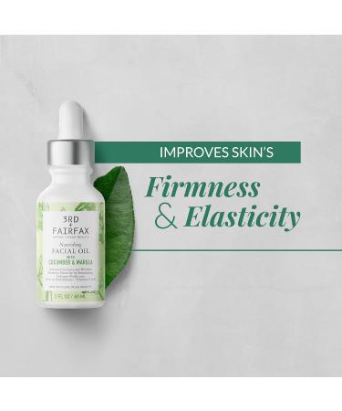 Nourishing Facial Oil with Cucumber & Marula - Lightweight Face Oil for Women 2 Oz | Best International Shipping - Buy Online on GoSupps.com