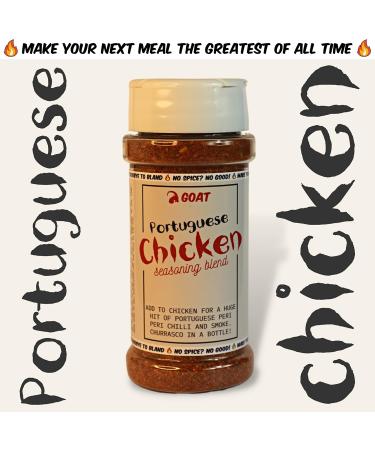Portuguese Chicken Seasoning Blend - 80g Shaker. Spice up your grilled chicken with this authentic Portuguese blend. Artisanal Spice Blend. - Buy Online on GoSupps.com
